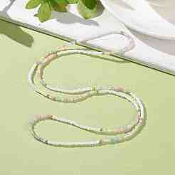 Glass Seed Beaded Elastic Waist Bead Chains&nbsp;NJEW-C00021-01