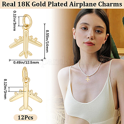 12Pcs Rack Plating Brass Charms&nbsp;ZIRC-BBC0002-51