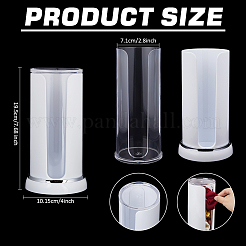 Plastic Scrunchie Holders with Clear Cover&nbsp;CON-WH0107-76