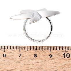304 Stainless Steel Cuff Rings&nbsp;LS-RJEW-D306-20P