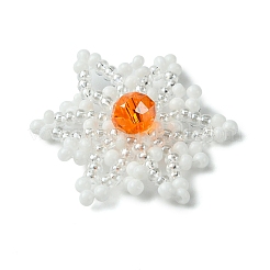 Christmas Seed Beads Beaded Charms&nbsp;PALLOY-MZ00297-03