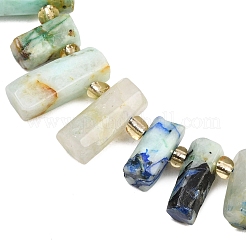 Natural Chrysocolla and Lapis Lazuli Beads Strands&nbsp;G-F829-A14-01