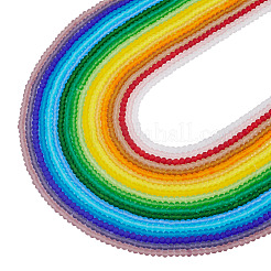 19 Stands 19 Colors Transparent Glass Beads Strands&nbsp;EGLA-TA0013-41