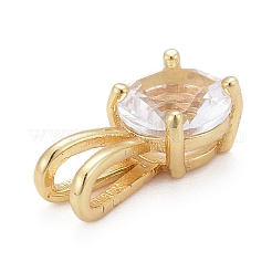 Brass Micro Pave Cubic Zirconia Pendants&nbsp;X-KK-P192-04-G06
