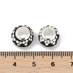 Alloy Rhinestone Clay Pave Beads&nbsp;ALRI-D300-02S-05