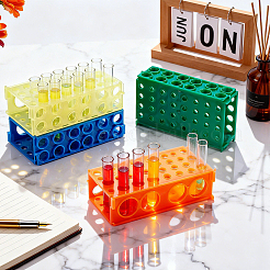 4Pcs 4 Colors Plastic Laboratory Test Tube Rack&nbsp;AJEW-UN0005-58