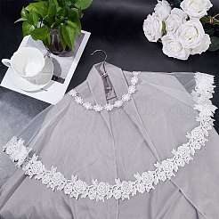 Detachable Polyester Bridal Lace Shawls&nbsp;AJEW-WH0248-17