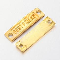 Tibetan Style Links connectors for Friendship&nbsp;TIBE-4270-G-LF