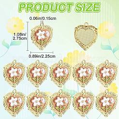10Pcs Alloy Enamel Pendants&nbsp;ENAM-SZ0004-60