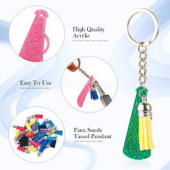 DIY Loud-speaker Shape Acrylic Pendant Keychain Making Kit&nbsp;DIY-TA0009-15