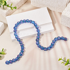 1 Strand Handmade Glod Sand Lampwork Beads Strands&nbsp;LAMP-TA0002-09H