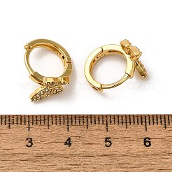 Butterfly Brass Hoop Earrings&nbsp;EJEW-S256-04A-G