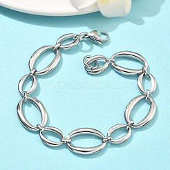 304 Stainless Steel Link Chain Bracelets for Women&nbsp;BJEW-B169-04B-P