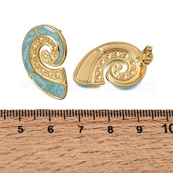 Brass Stud Earrings for Women&nbsp;KK-CBA9D38-03G-02