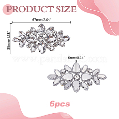 Glass Rhinestone Ornament Accessories&nbsp;DIY-WH0308-990A