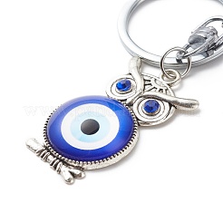 Evil Eye Glass Pendant Keychain&nbsp;KEYC-JKC00371-01