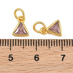 Brass Pave Cubic Zirconia Charms&nbsp;CU-CBA3D67-10G