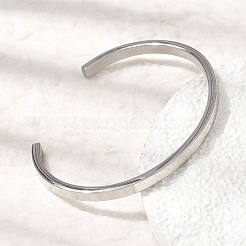 304 Stainless Steel Cuff Bangles&nbsp;BJEW-H644-08P