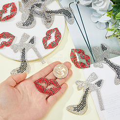 10Pcs 2 Styles Hotfix Resin Rhinestone (Hot Melt Adhesive On The Back)&nbsp;DIY-HS0002-51