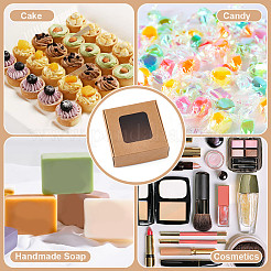 Kraft Paper Gift Box with Visible Window&nbsp;CON-WH0088-74A