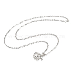 Brass Pendant Necklaces&nbsp;NJEW-P299-A06-P