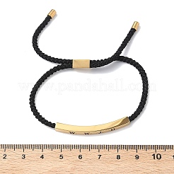 Word WWJD Polyester Cord Slider Bracelets&nbsp;BJEW-P384-01G