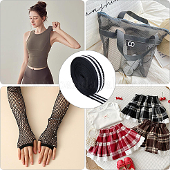 9.4 Yards Flat Polyester Mesh Elastic Wide Band&nbsp;OCOR-CY0003-31A-01