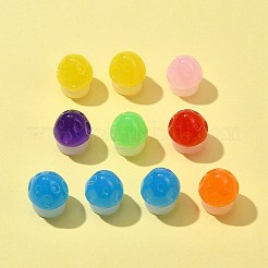 10Pcs Luminous Resin Mushroom Ornament&nbsp;RESI-FS0001-60B