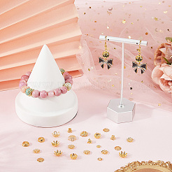 800Pcs 7 Styles Iron Bead Caps&nbsp;IFIN-PA0001-09G