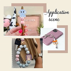 15Pcs 15 Style Food Grade Eco-Friendly Silicone Focal Beads&nbsp;SIL-SC0001-18