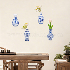 4Pcs 4 Styles Porcelain Artificial Flower Hanging Vase&nbsp;AJEW-OC0005-85B