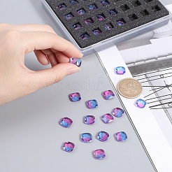 Pointed Back Glass Rhinestone Cabochons&nbsp;RGLA-OC0001-25C