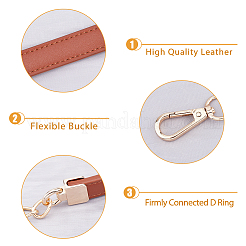 Imitation Leather Bag Strap&nbsp;FIND-WH0112-01B