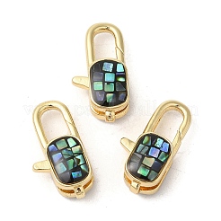Brass Enamel Lobster Claw Clasps&nbsp;KK-K385-015G