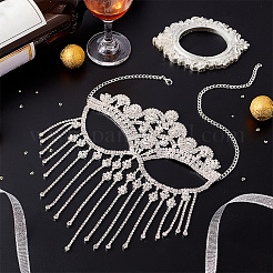 Iron Headwear Masquerade Masks&nbsp;AJEW-WH0312-35S