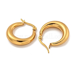PVD Vacuum Plating 202 Stainless Steel Hoop Earring&nbsp;EJEW-H003-19G-01