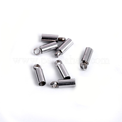 Tarnish Resistant 201 Stainless Steel Cord Ends&nbsp;STAS-P118-06