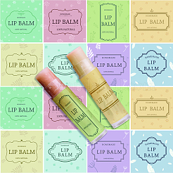 80Pcs 8 Style Lip Balm DIY Label Sticker&nbsp;DIY-CP0007-95H