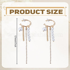 1Pair Alloy Rhinestone Stud Earrings&nbsp;EJEW-LP0012-02G