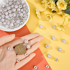 DIY Round Polymer Clay Rhinestone & Rhinestone Rondelle Spacer Beads Jewelry Making Findings Kits&nbsp;DIY-SC0027-50B