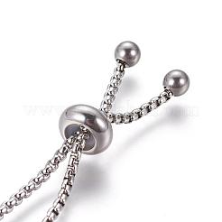 Tarnish Resistant Adjustable 304 Stainless Steel Bracelet Making&nbsp;STAS-G169-01P