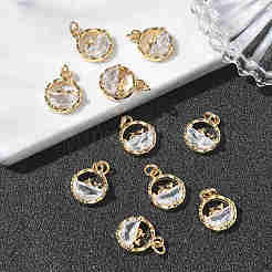 SHEGRACE Brass Clear Cubic Zirconia Pendants&nbsp;XGRQ3K532-544G
