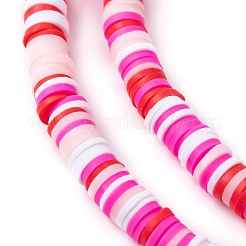 Handmade Polymer Clay Beads Strands&nbsp;CLAY-R089-6mm-T02B-10