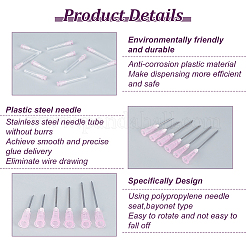 90Pcs 3 Style 304 Stainless Steel Dispensing Needle with Plastic Luer Lock & Cap&nbsp;FIND-BC0003-91