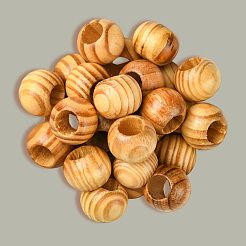 Pine Wood Beads&nbsp;WOOD-PA0001-03A