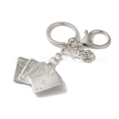 Alloy Playing Card Keychains&nbsp;KEYC-A013-01A-01