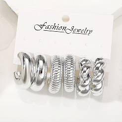 3Pairs Alloy Stud Earrings&nbsp;WG5D203-02
