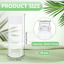 Clear Glass Screw Top Bead Storage Tubes&nbsp;AJEW-WH0880-47A