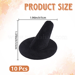 Felt & Paper Cone Jewely Ring Display Stands&nbsp;ODIS-WH20003-11