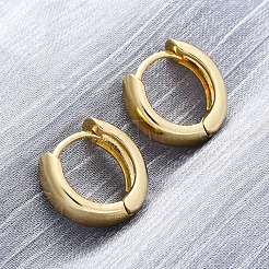 Brass Huggie Hoop Earrings&nbsp;EJEW-F260-06G
